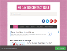 Tablet Screenshot of 30daynocontactrule.com